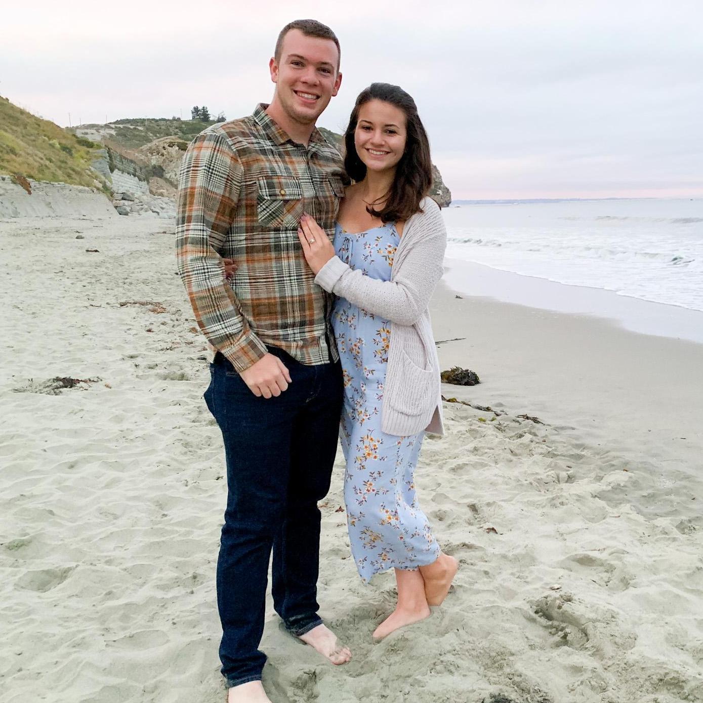 One of our first pictures as an engaged couple