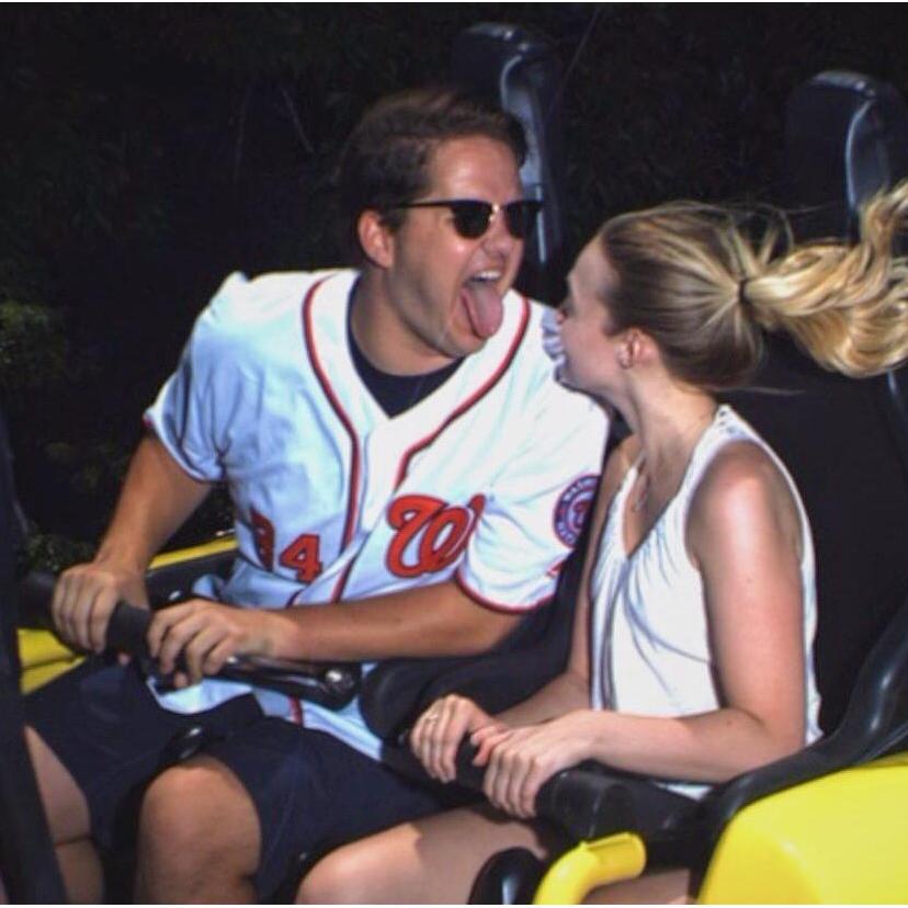 Riding coasters in Williamsburg the summer Jack worked at Busch Gardens.