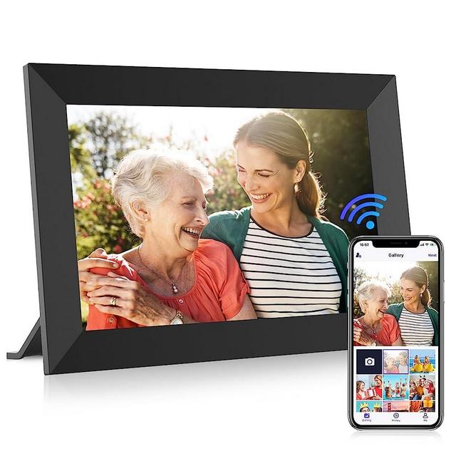 FANGOR 10.1 Inch WiFi Digital Picture Frame 1280x800 HD IPS Touch Screen, Electronic Smart Photo Frame with 16GB Storage, Auto-Rotate, Instantly Share Photos/Videos and Send Best Wishes from Anywhere