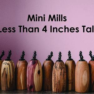 Mini Pepper Mill Small Peppermill Grinder, Wood Pepper Mill, Pepper Grinders, Gift for Her, Gift for Him