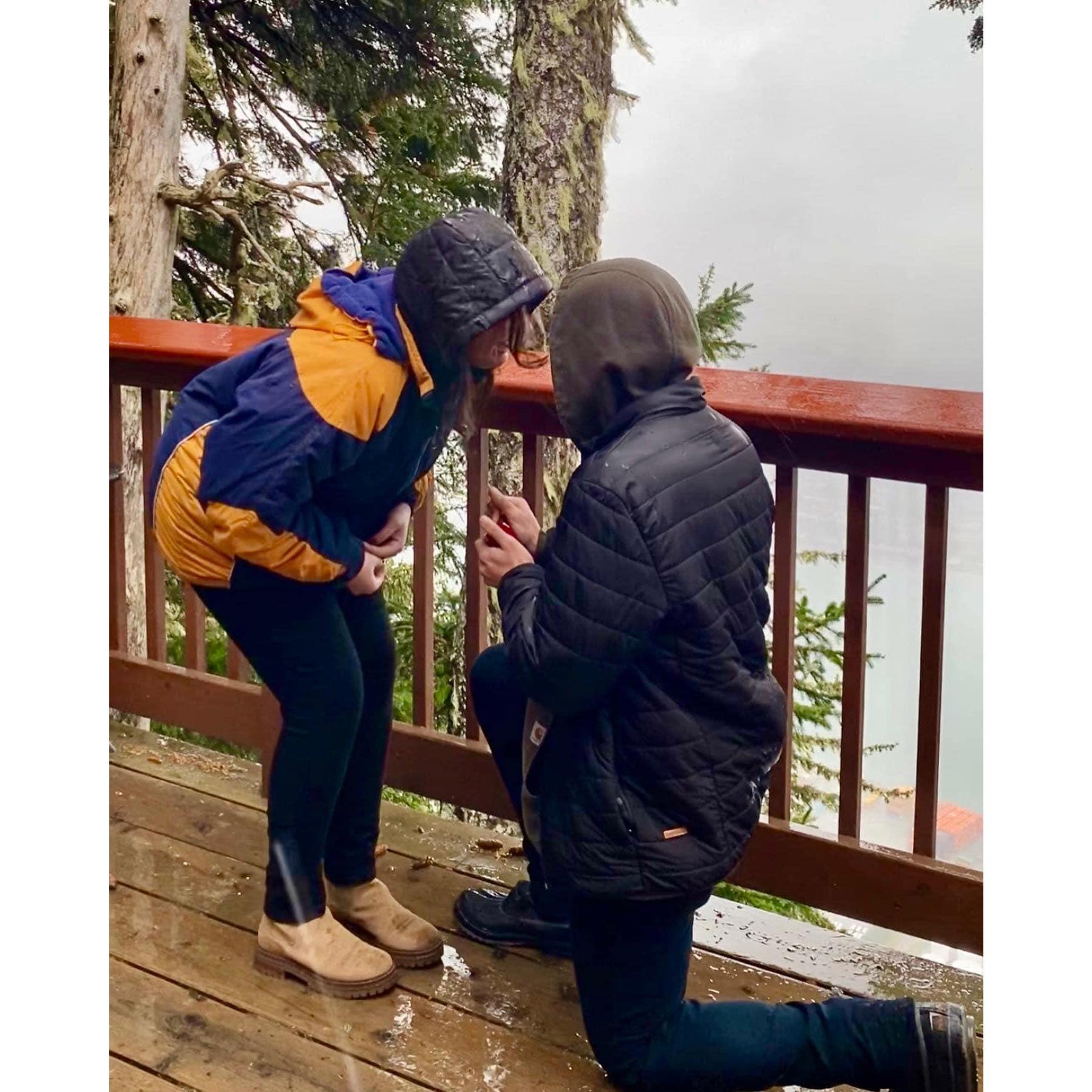 The moment Micayla said "Yes!"
