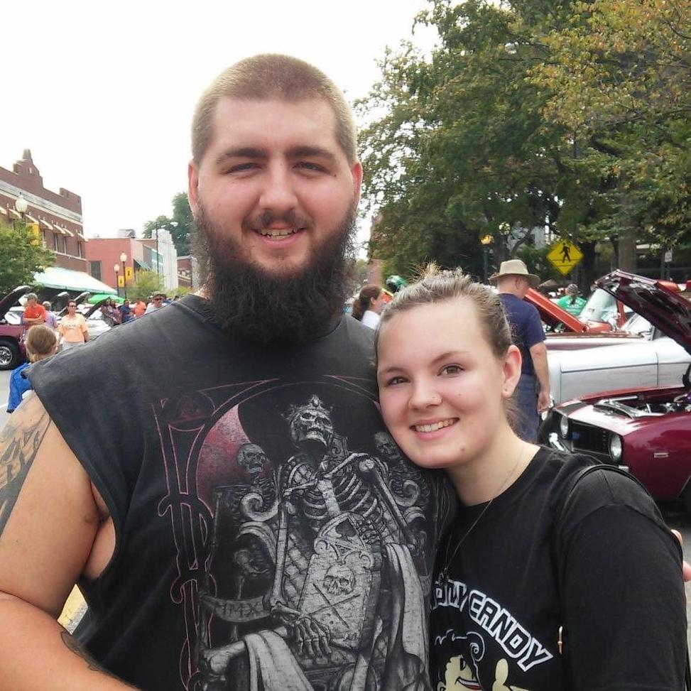 Gerald and Lindsey enjoying a fun summer day at the Franklin car show!