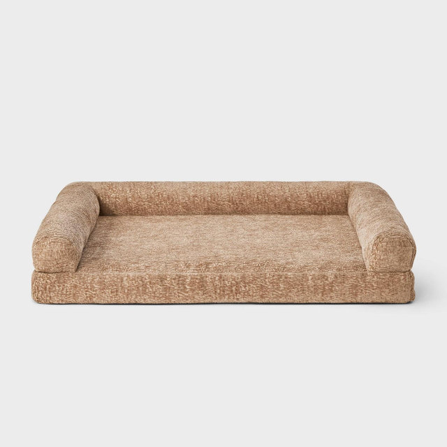 Rounded 3-sided Bolster Dog Bed - Boots & Barkley™ L