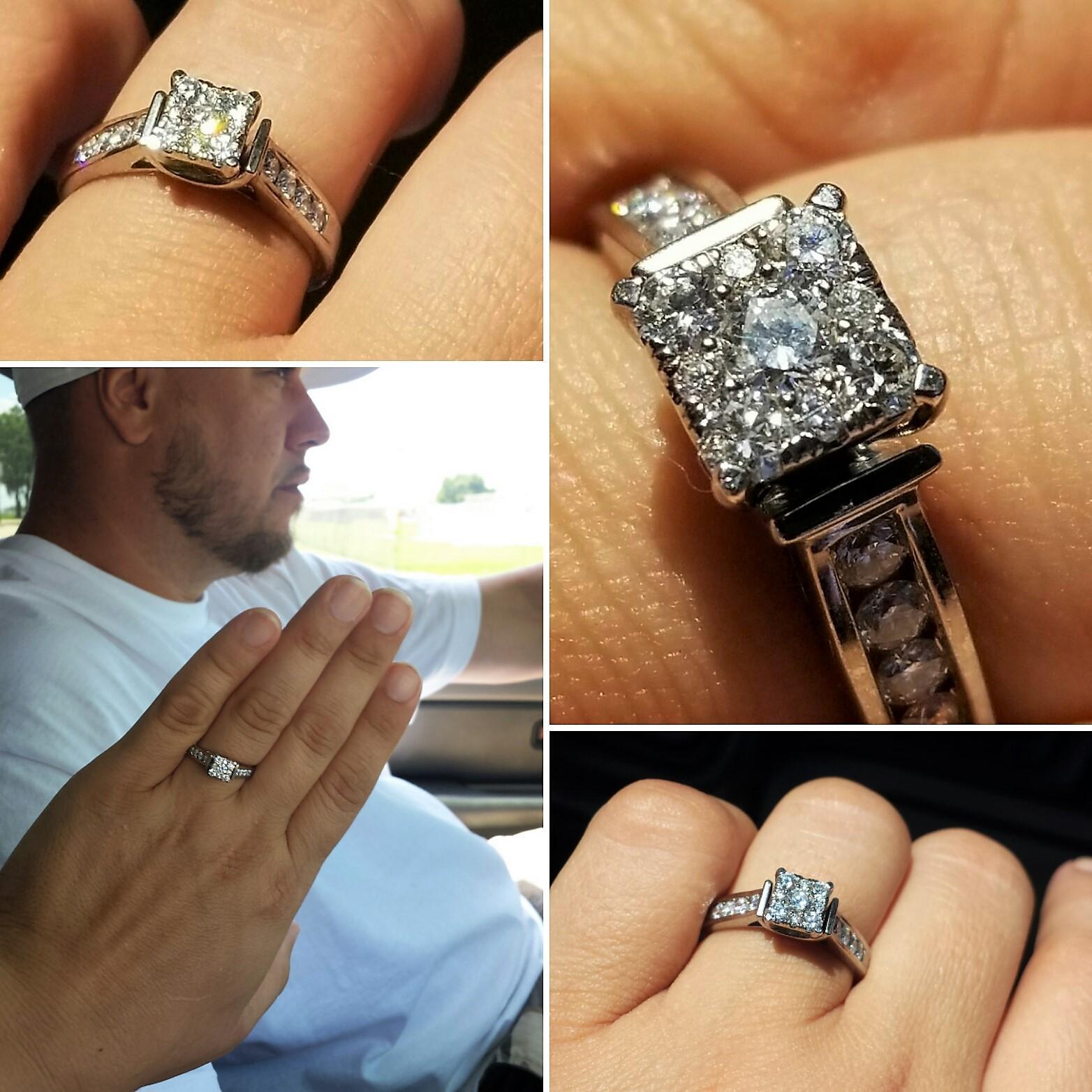 The Ring!! The ring has 17 diamonds total, I was born on the 17th coincidence? I don't think so!