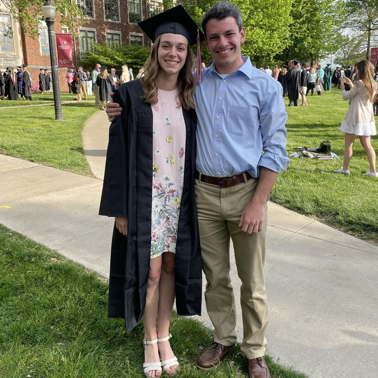 2021 - Chris and Katlyn were able to graduate on the same day, a few hours apart - thank you COVID!
