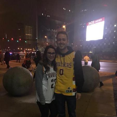 Surprise Cavs game for our 1st anniversary.
