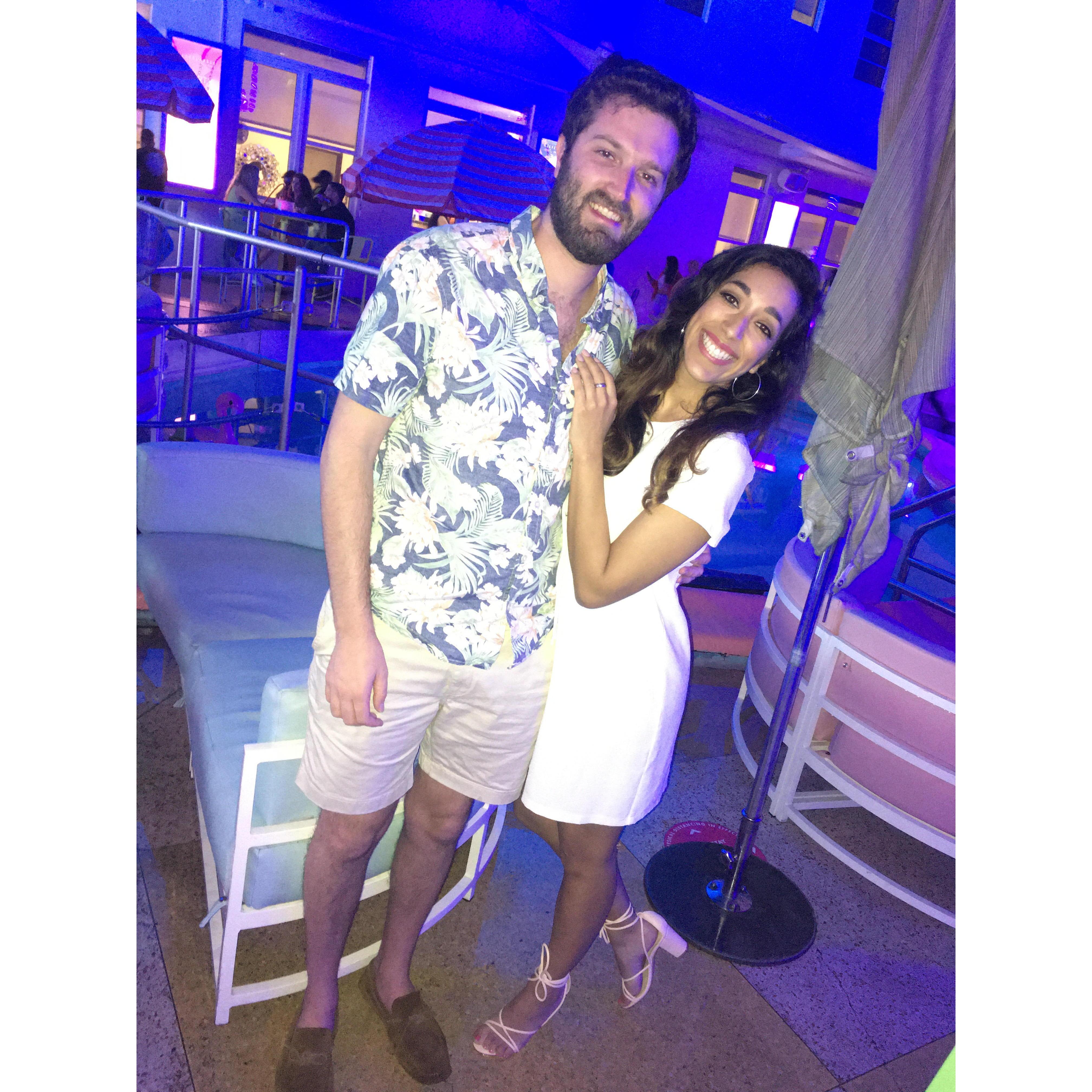 Our first trip together! We went to Miami
