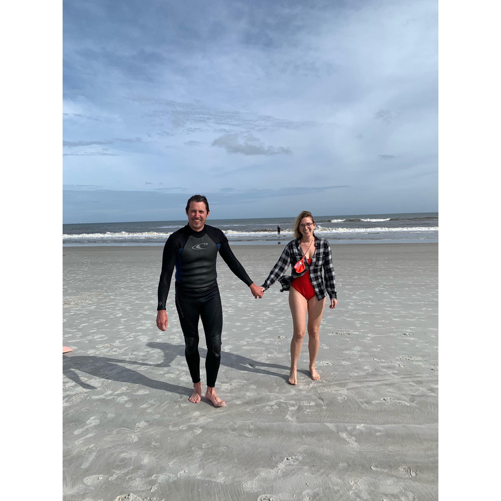 We've been going to this beach our whole lives - there is video of us here together at age 6 months and 5, respectively.