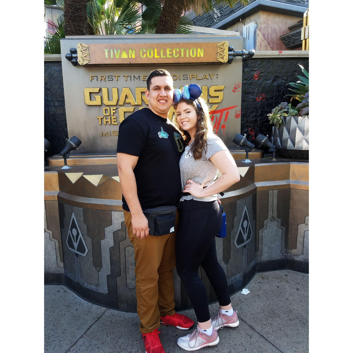 Us riding our all time favorite ride at Disneyland- Guardians of the Galaxy