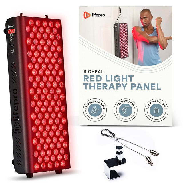 Lifepro Red Light Therapy for Body, Face - Near Infrared Light Therapy Panel - Lessens Pain, Inflammation, Skin Health - 660nm and 850nm Red and Near Infrared LEDs to Improve Circulation