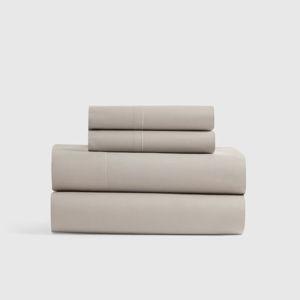 Organic Crisp Percale Sheet Set - King in Dove