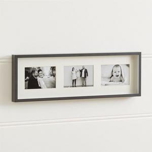 Brushed Gunmetal 3-4x6 Wall Frame