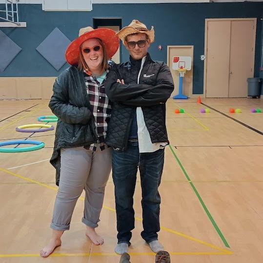 Looking at a Gold and Bronze medalist!