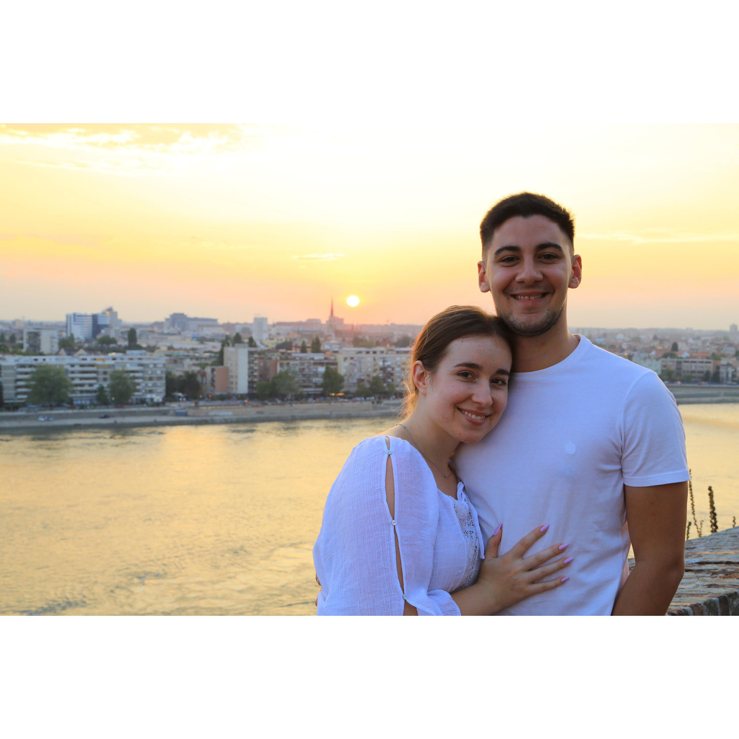 Overlooking Novi Sad, Serbia - our beautiful first home together.