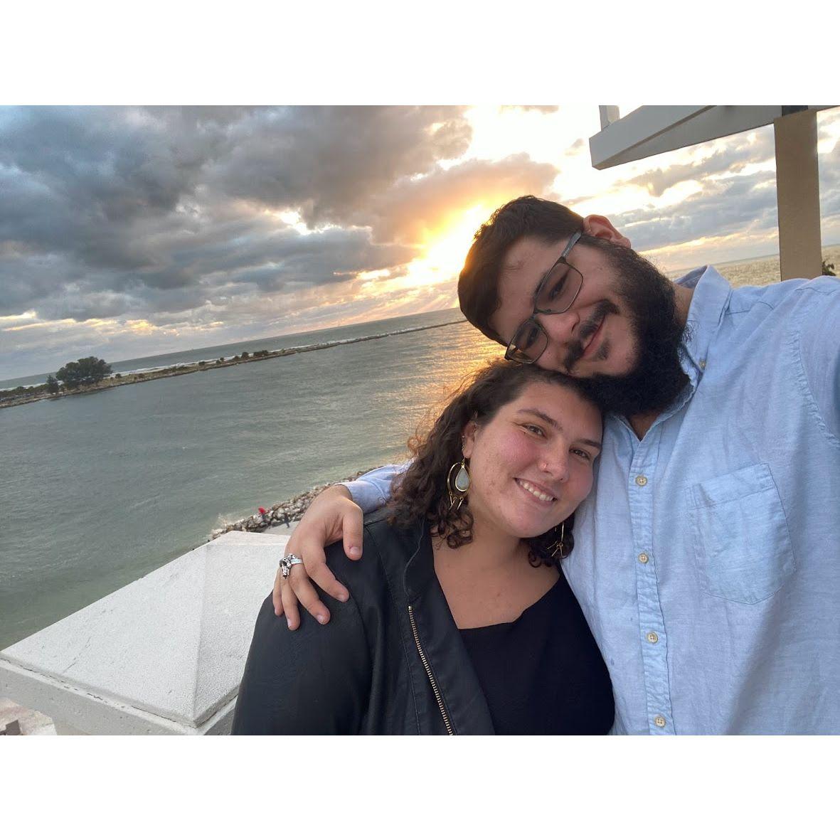 Rooftop date night on Clearwater Beach, October 2023