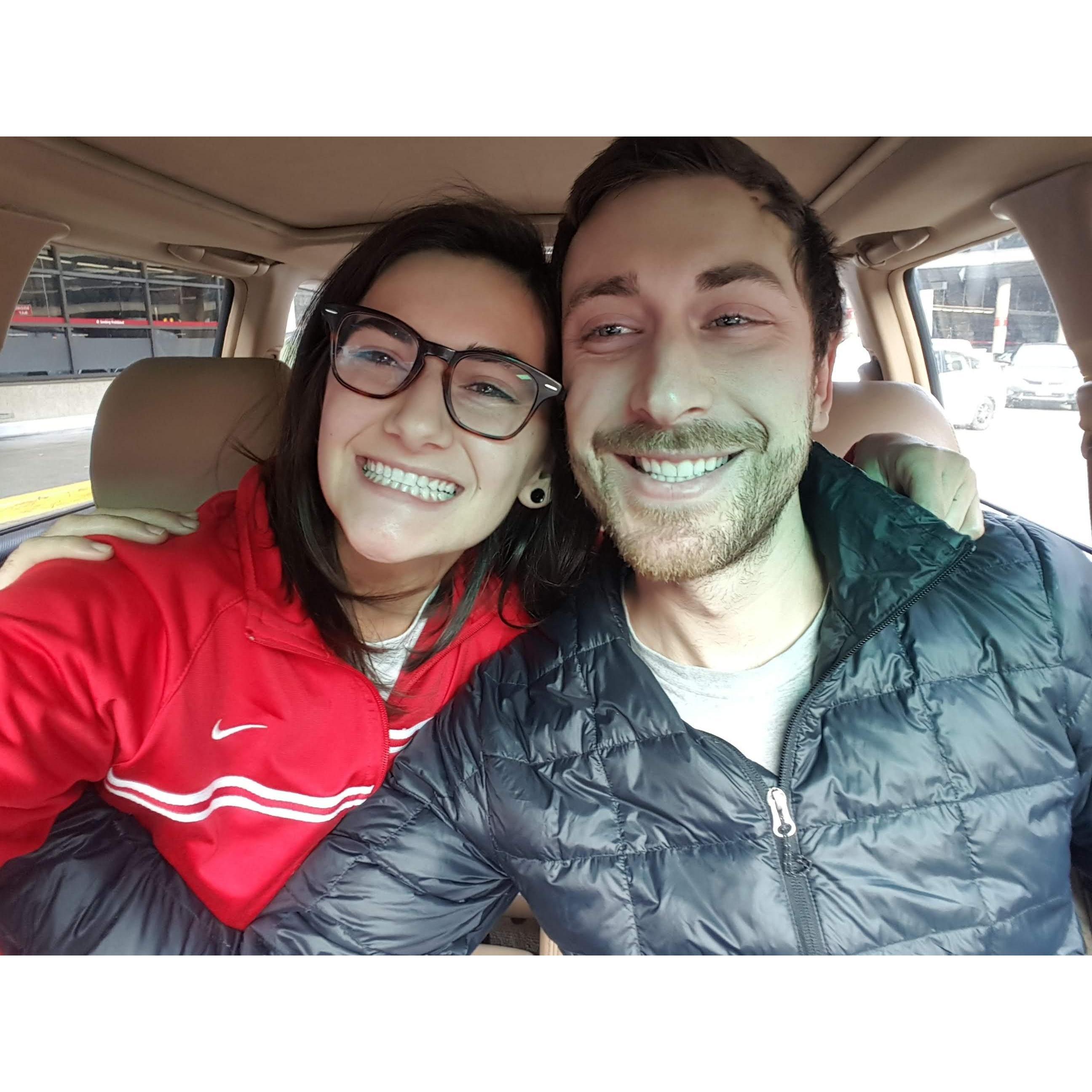 Dec 2019 Sea-Tac airport
Reunited after McKenzie was in Germany for 2 weeks!
