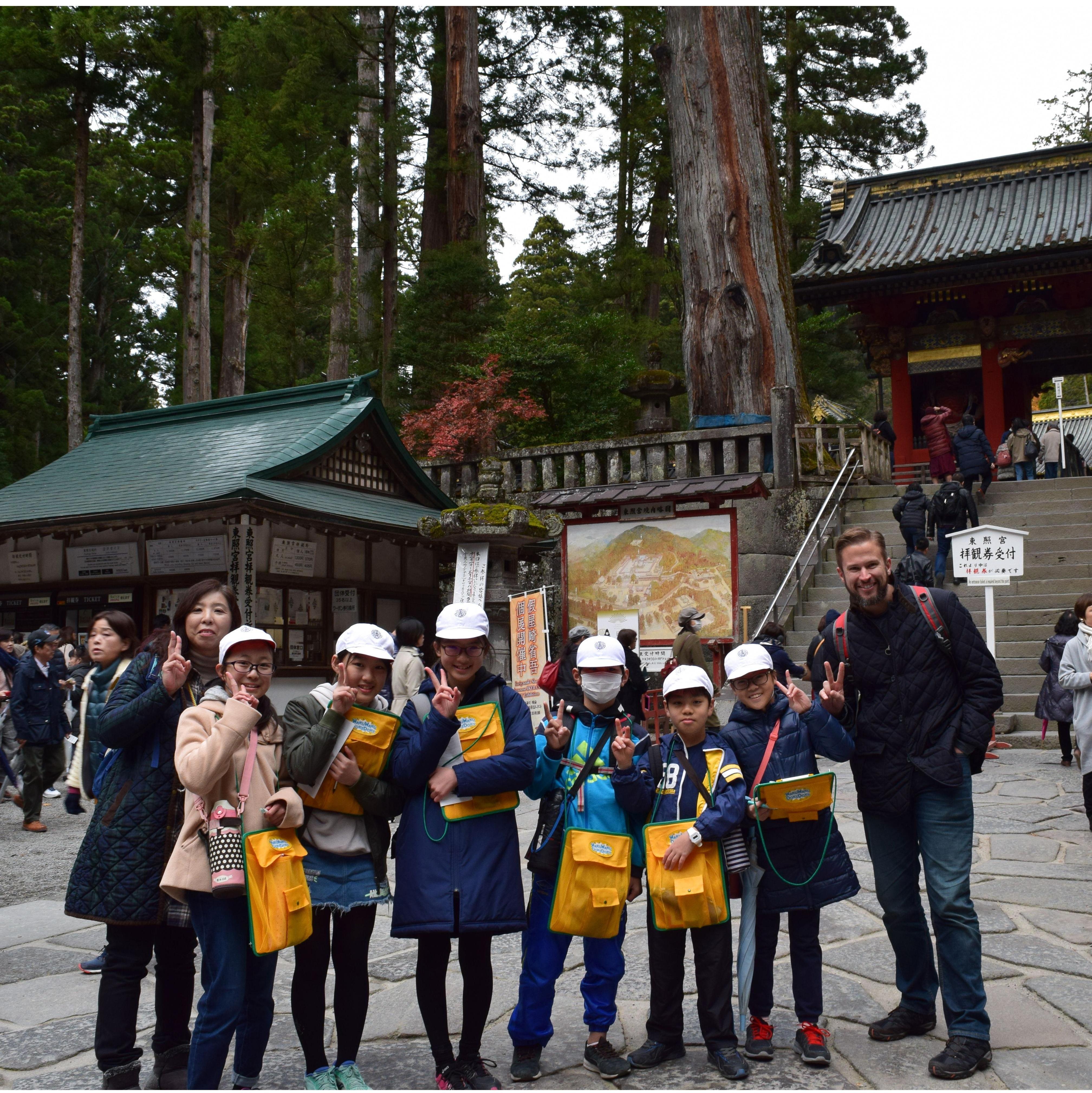 A Japanese class wanted photos of the giant bearded white guy while we were in Nikka.