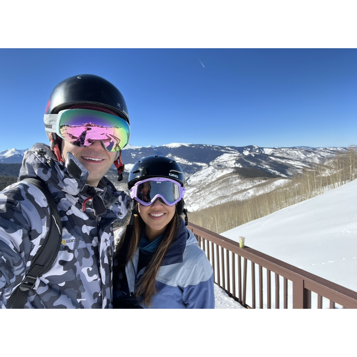 Matt tried skiing for the first time last year. Cassie is a pro snowboarder!