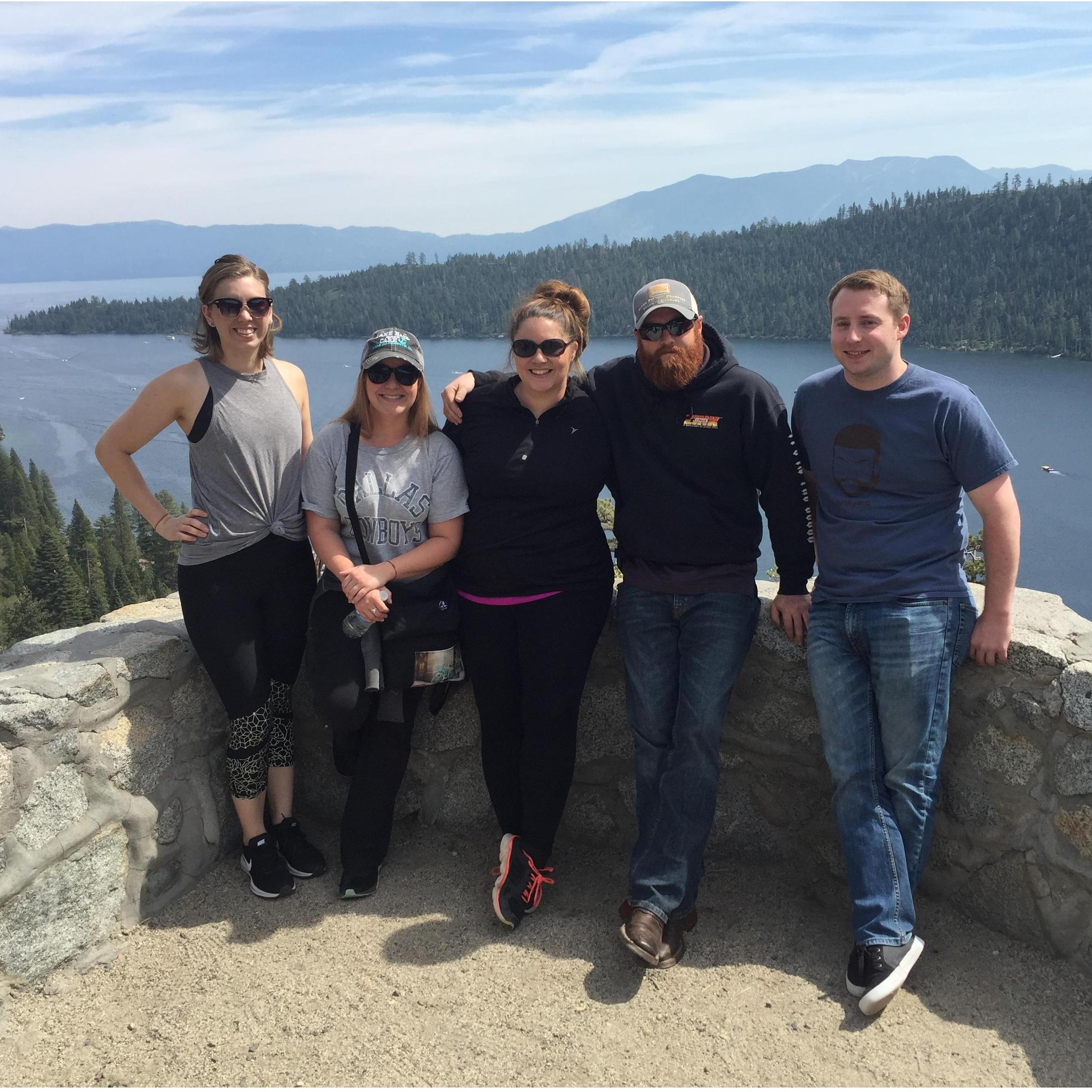Lake Tahoe with Bridesmaids Tawnya and Carrie and Groomsman Zane