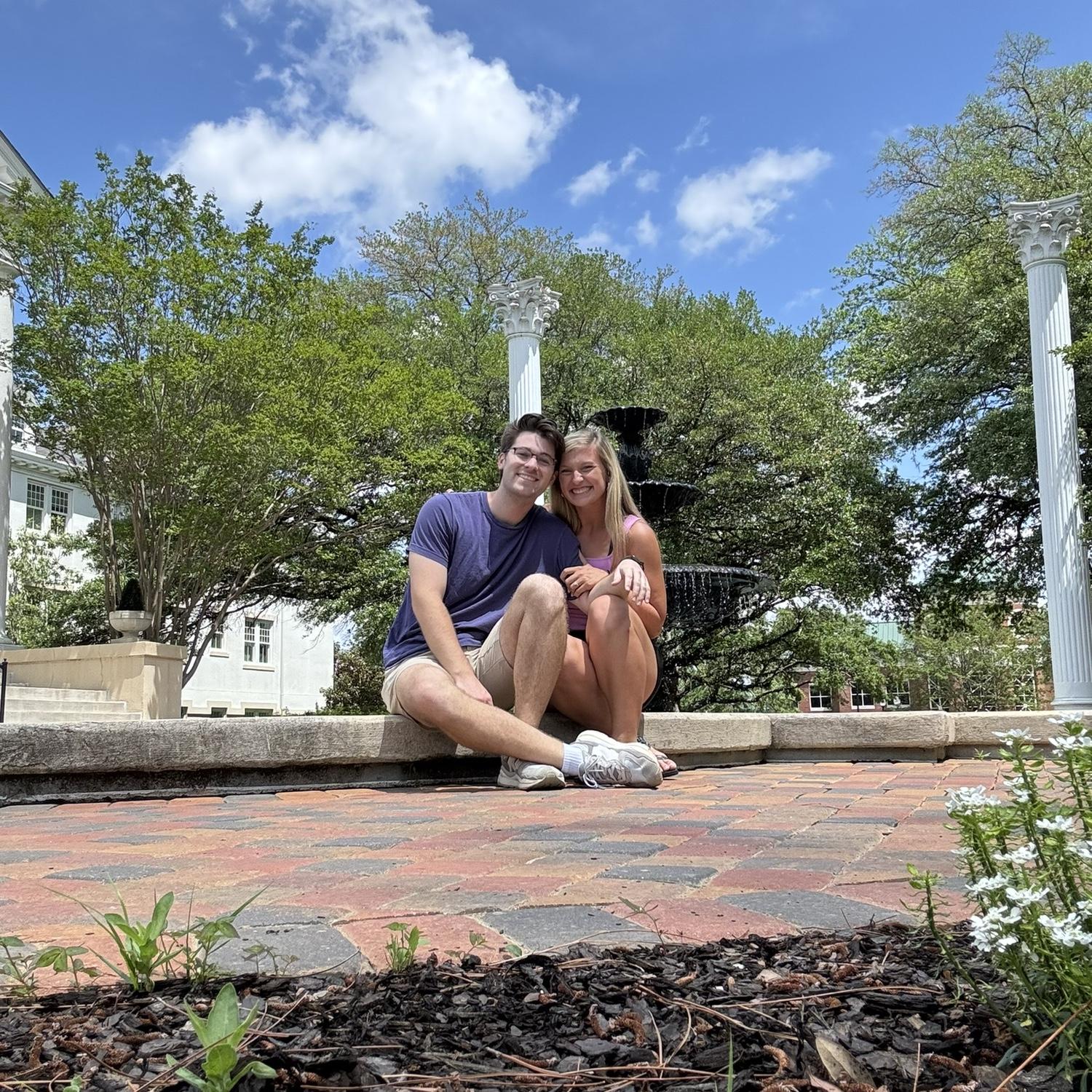 Visiting Katherine’s college campus💚💛