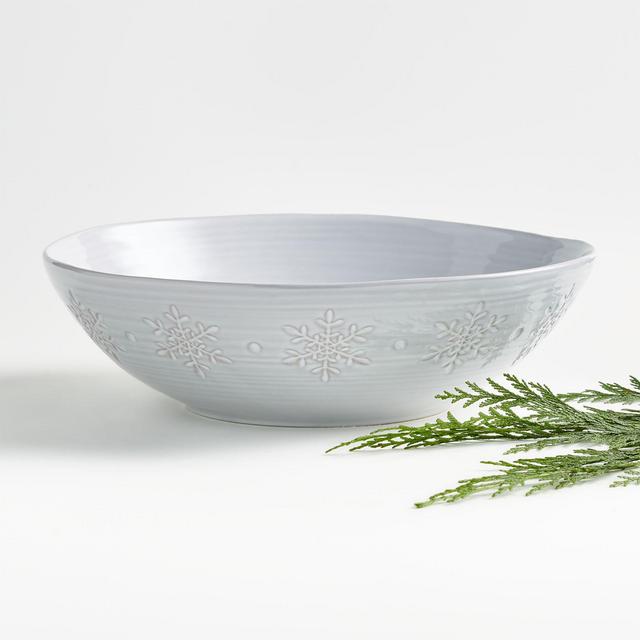 Holiday Snowflake Serving Bowl
