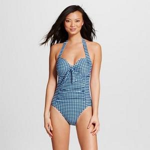 Women's Shirred Halter One Piece - Merona™