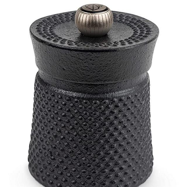 Peugeot BALI FONTE Cast Iron Pepper Mill, 8cm/3 In, Black