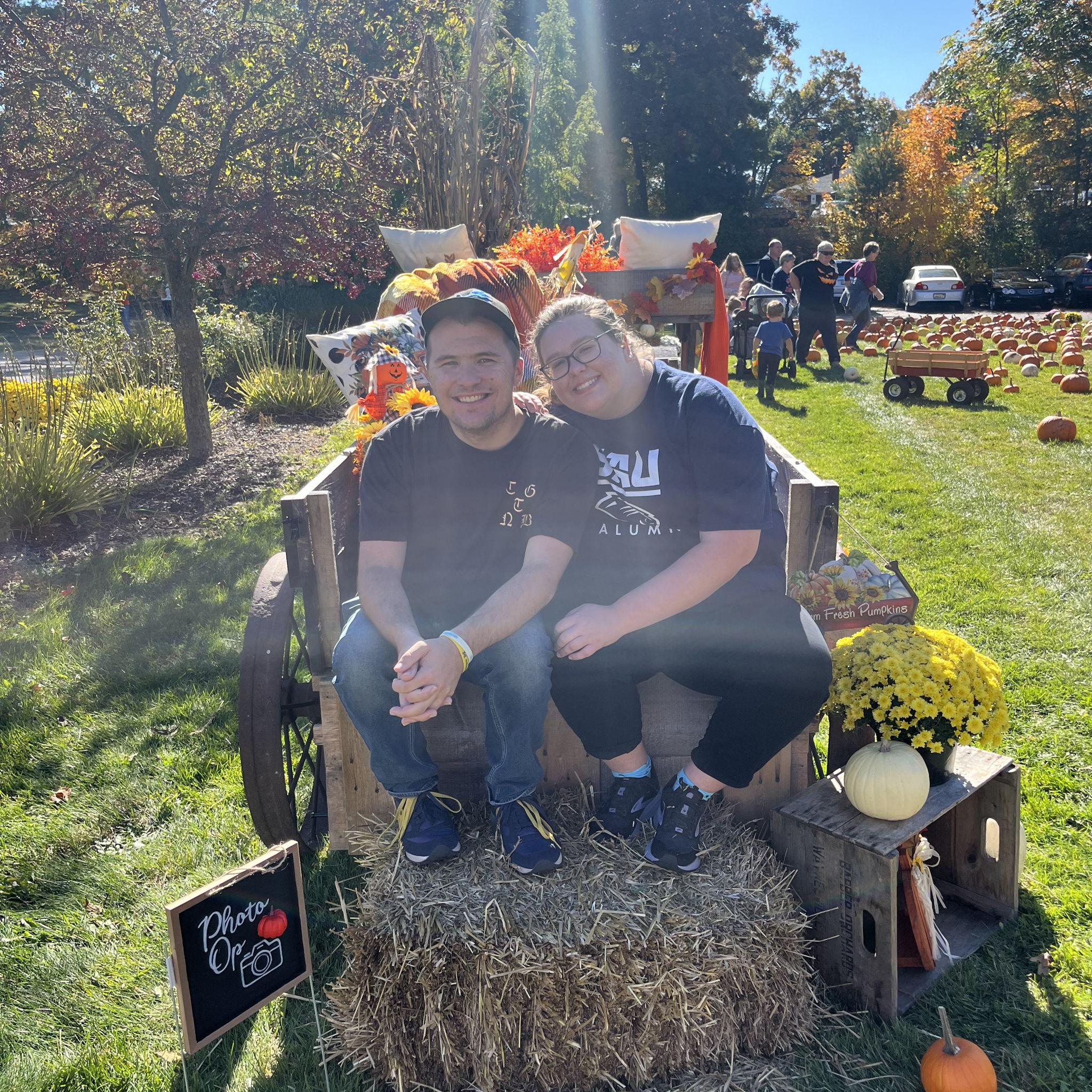 Served together at a fall event with Brendan's parents.