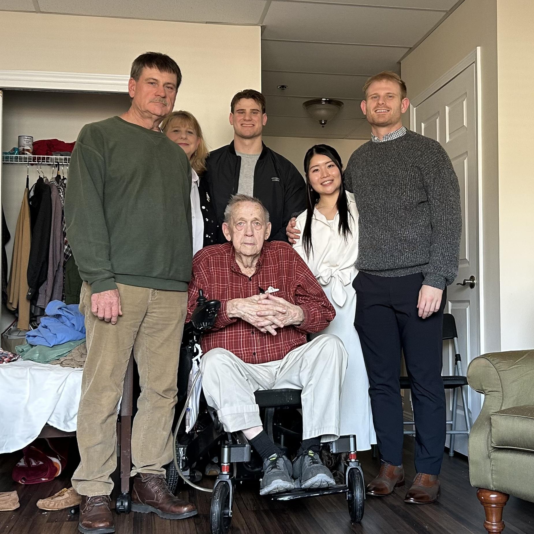 Visiting our Grandpa!