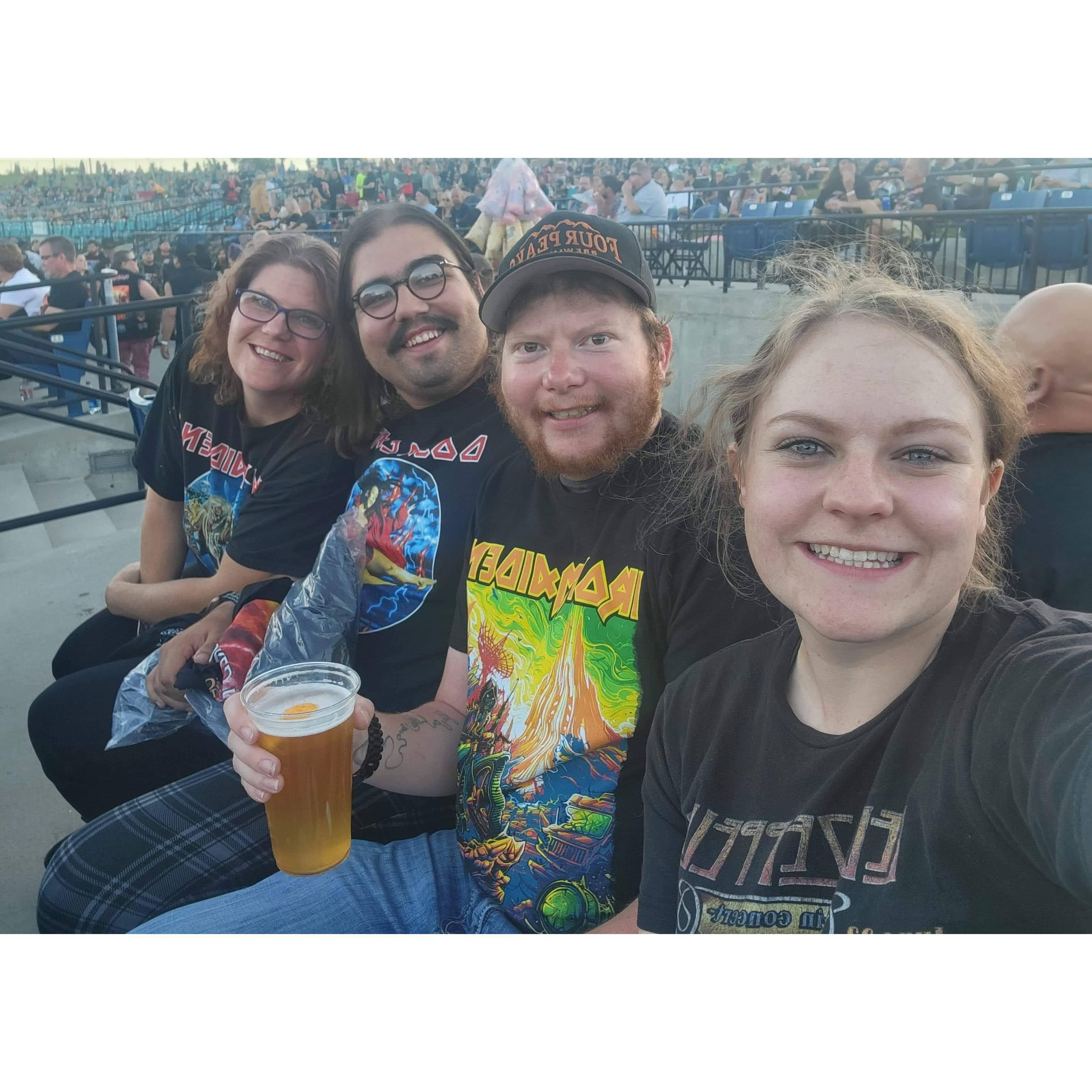 Iron Maiden the first time with Tony and his mom.