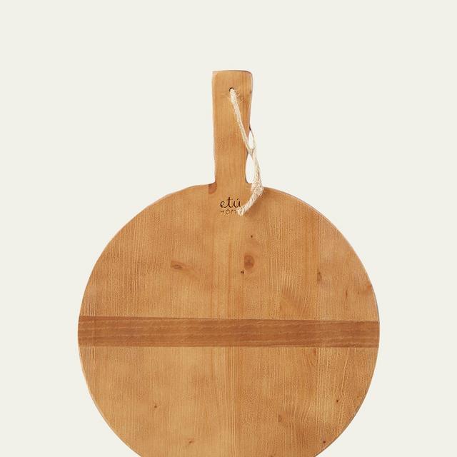 etuHOMERound Pine Small Charcuterie Board, 20.5"