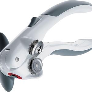 ZYLISS Lock N' Lift Can Opener with Lid Lifter Magnet, White