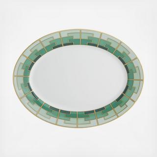 Emerald Oval Platter