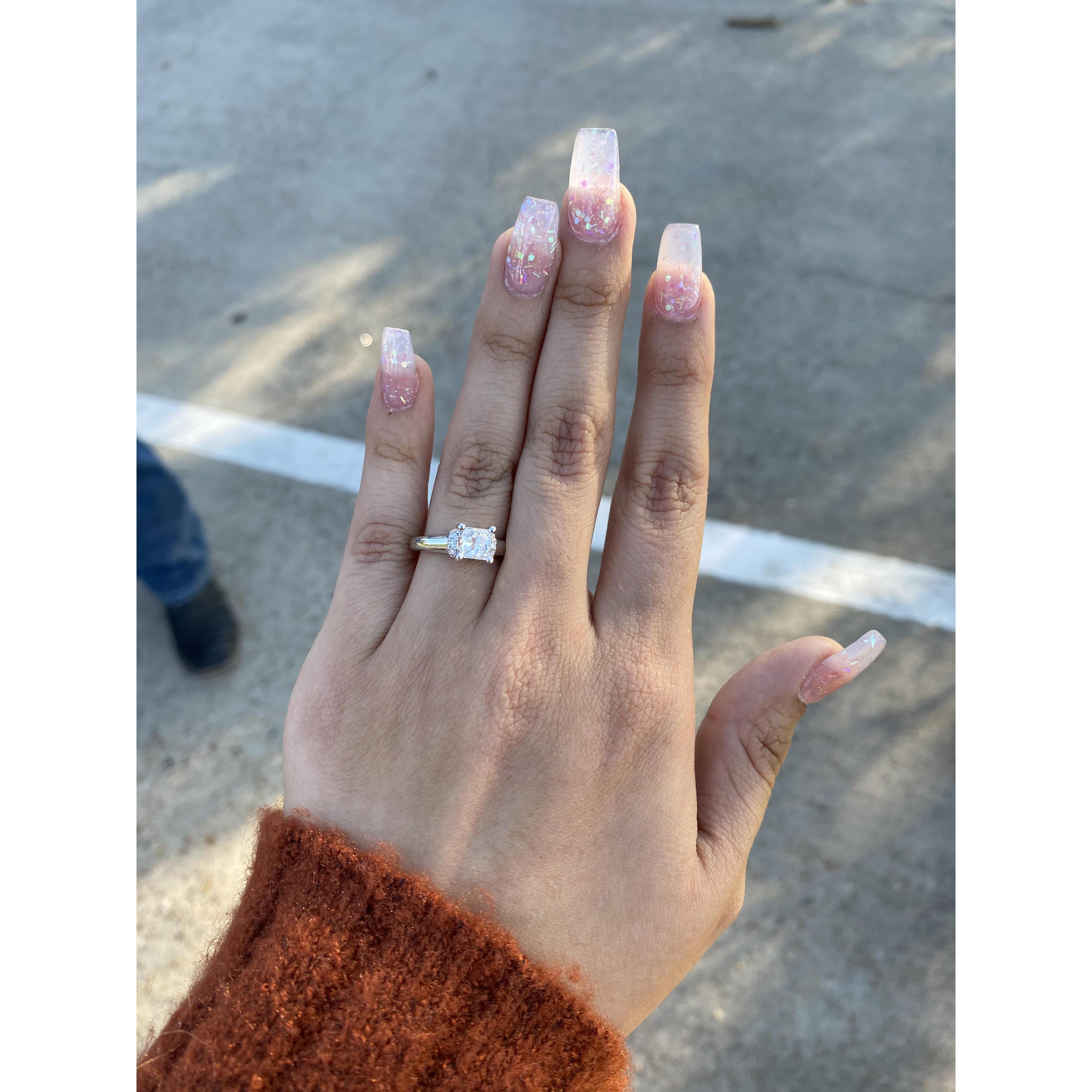 The very first picture I took of my ring :)