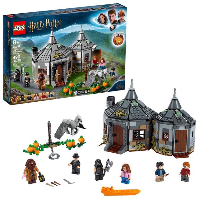 LEGO Harry Potter Hagrid's Hut: Buckbeak's Rescue Building Set with Hippogriff Figure 75947