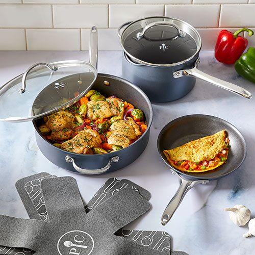 5-Piece Brilliance Nonstick Cookware Set