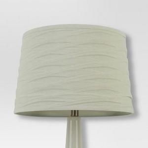 Linen Overlay Lamp Shade White Large - Threshold™