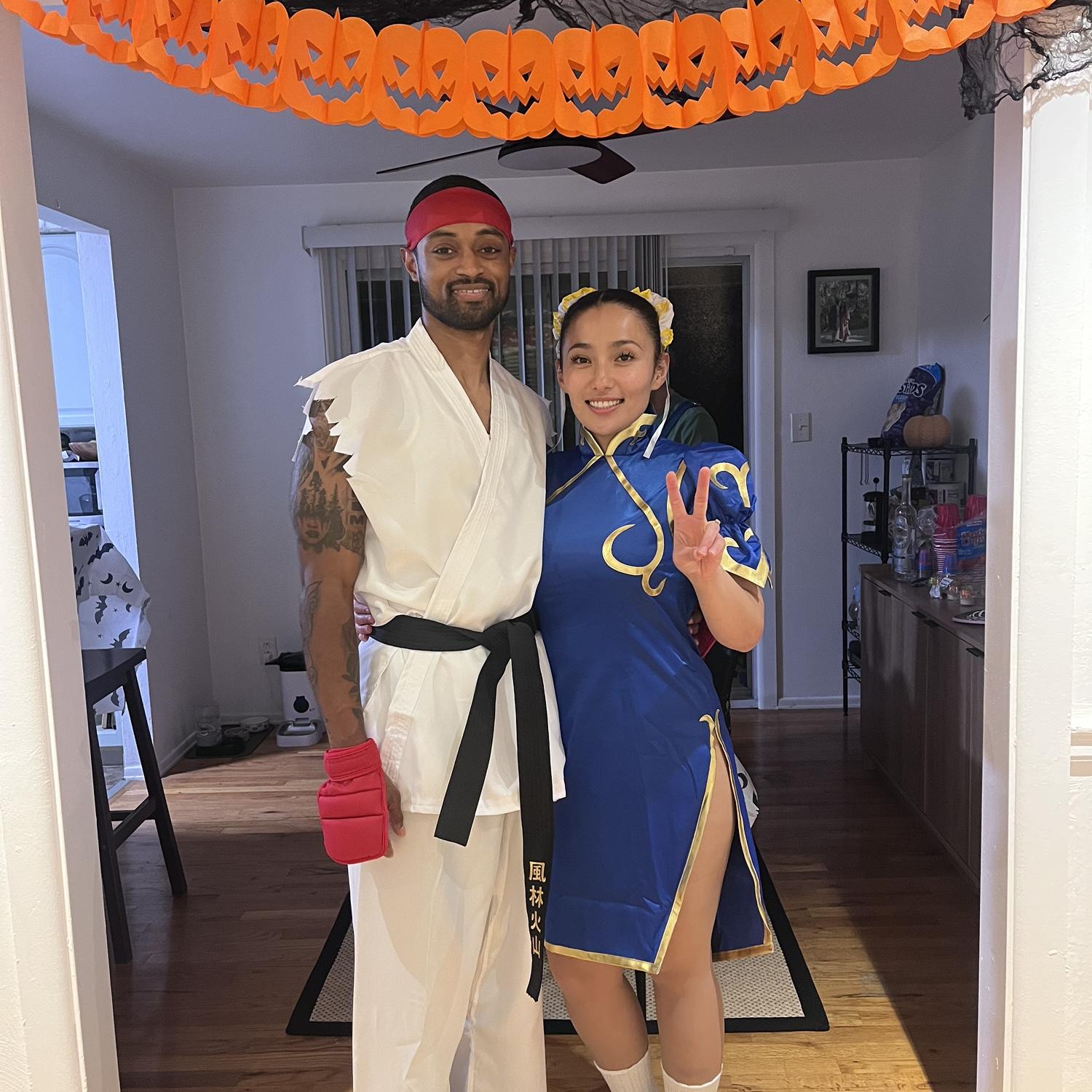 2025 Halloween Party: Chun Li and Ryu