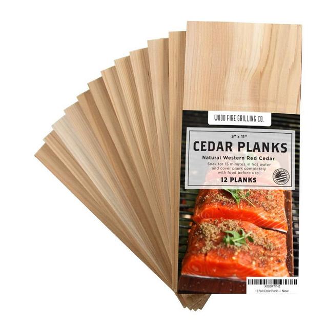 12 Pack Cedar Planks for Grilling Salmon and More