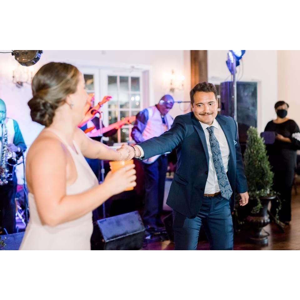 The dance floor at our wedding better be ready! Kelsey and Kyle McComey's wedding in September 2020