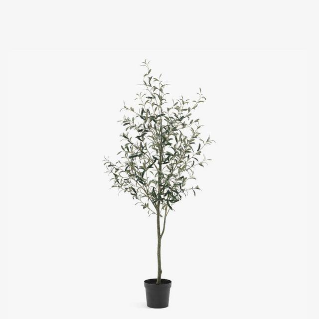 Faux Potted Olive Tree, 6', Green