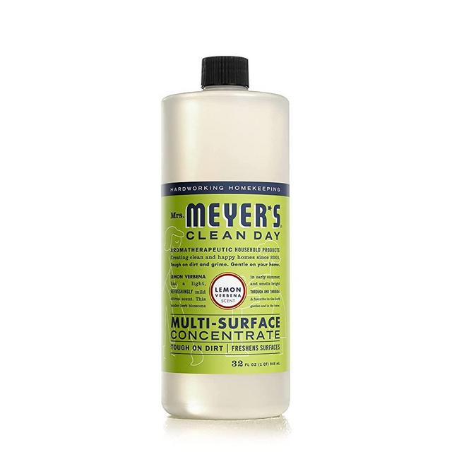 Mrs. Meyer's Multi-Surface Cleaner Concentrate, Use to Clean Floors, Tile, Counters, Lemon Verbena, 32 fl. oz