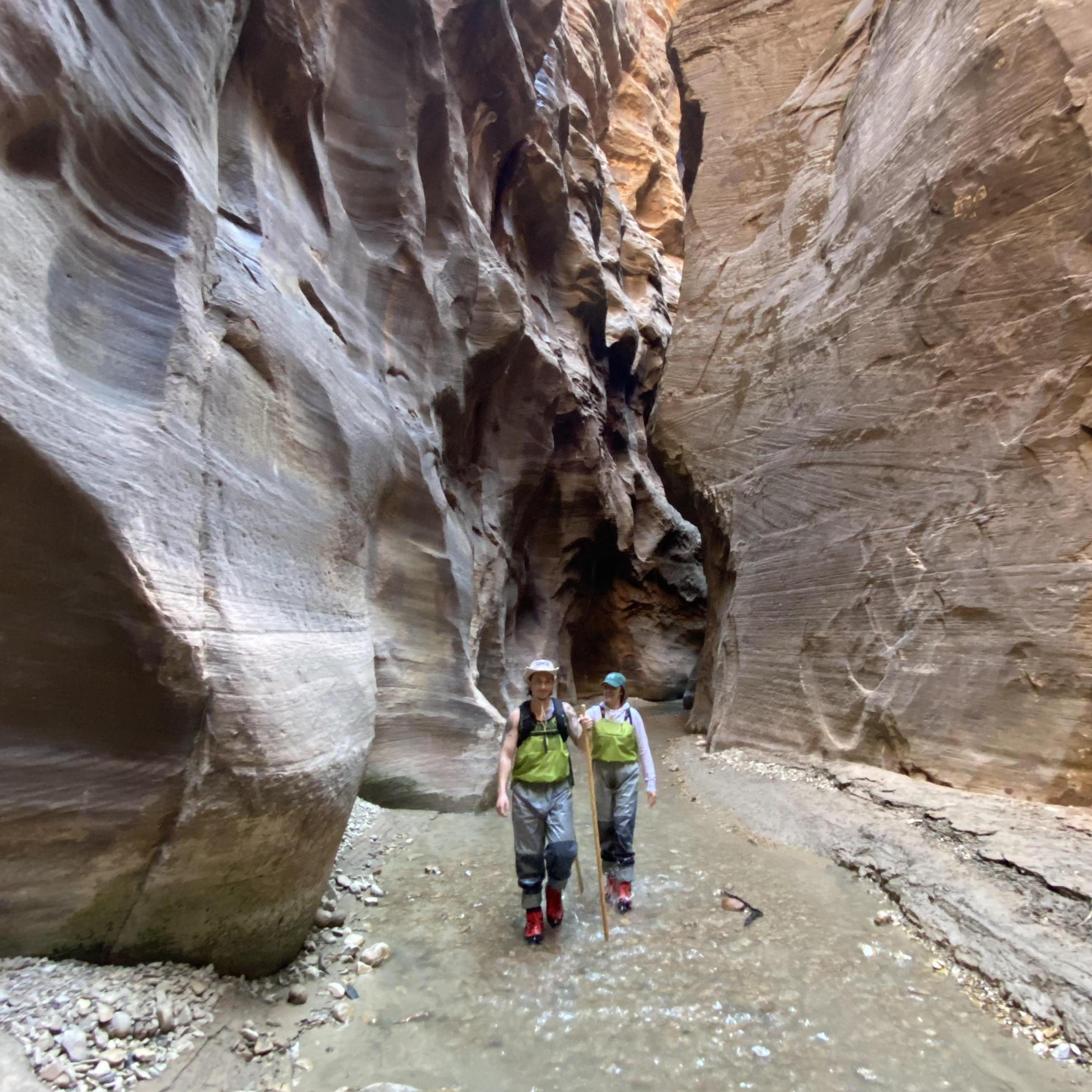 Hiking through Zion National Park- Utah