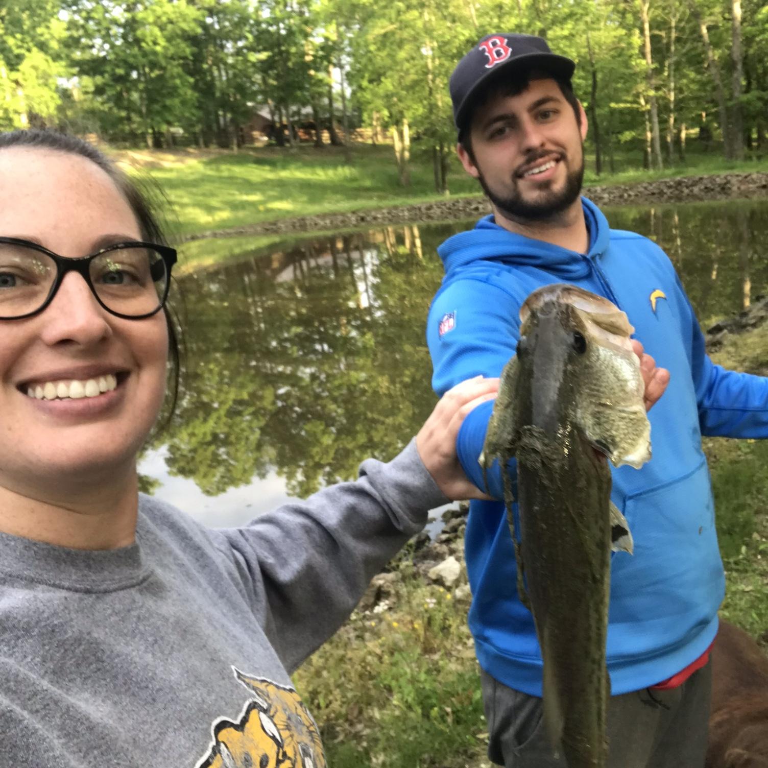 Kyle teaching me how to fish!