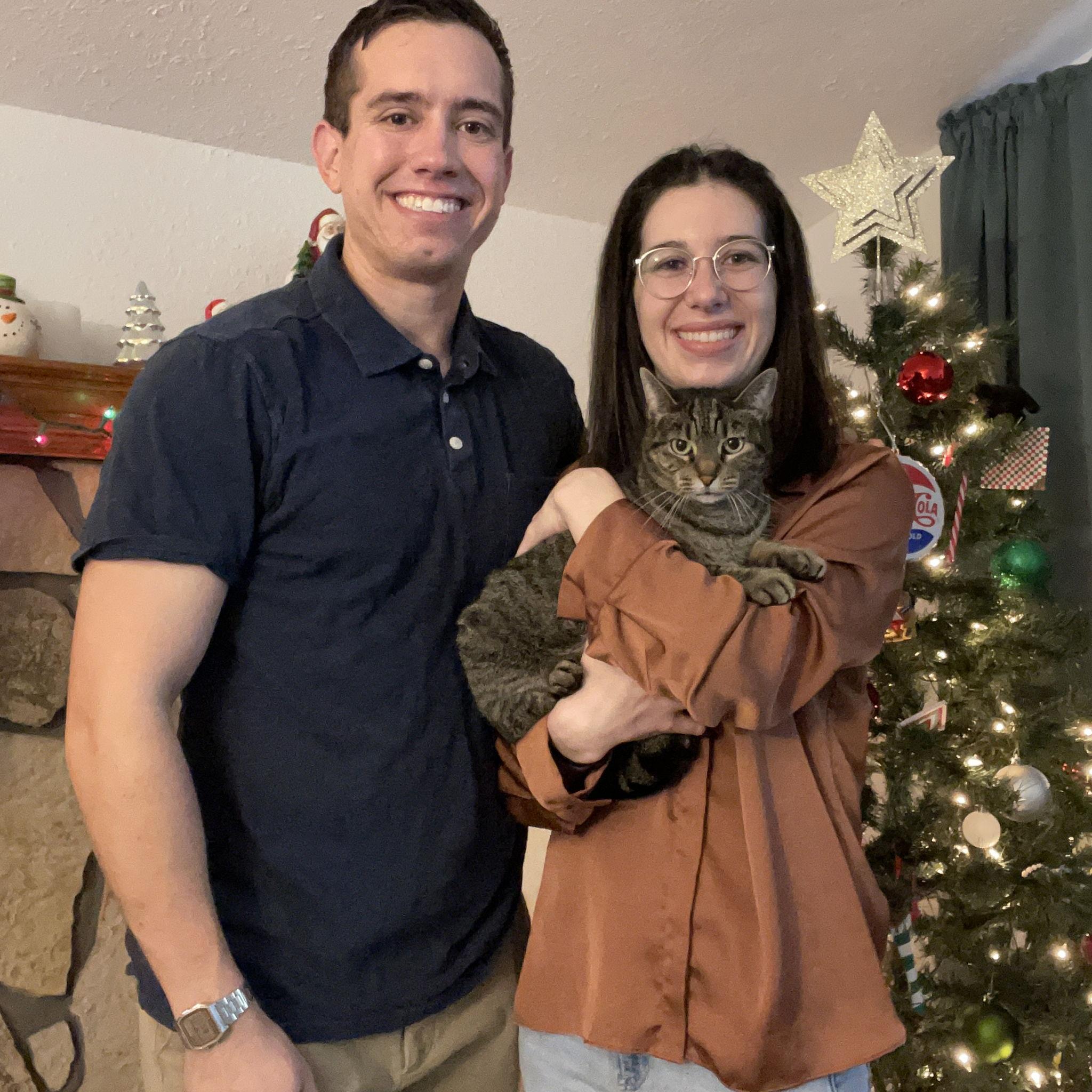 Christmas 2025 with the Hattie cat