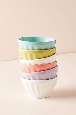 Matte Latte Bowls, Set of 6