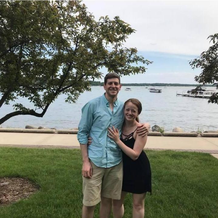 May 2018 - Returning to where Dan proposed to Meg, along the shore of Lake Geneva. See if you can find the spot over our wedding weekend!