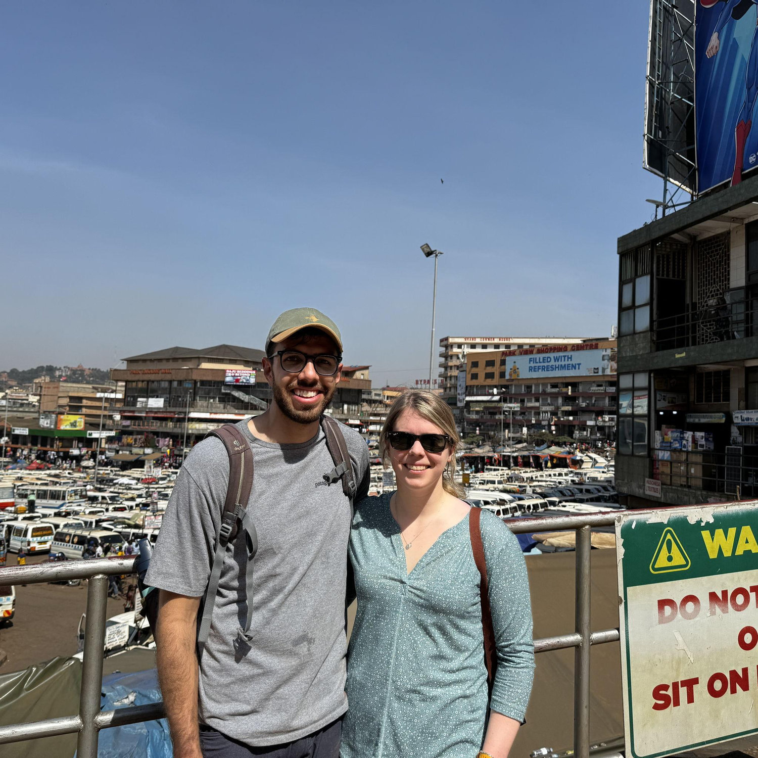 Rachel visiting Anthony during his time in Kampala, Uganda.