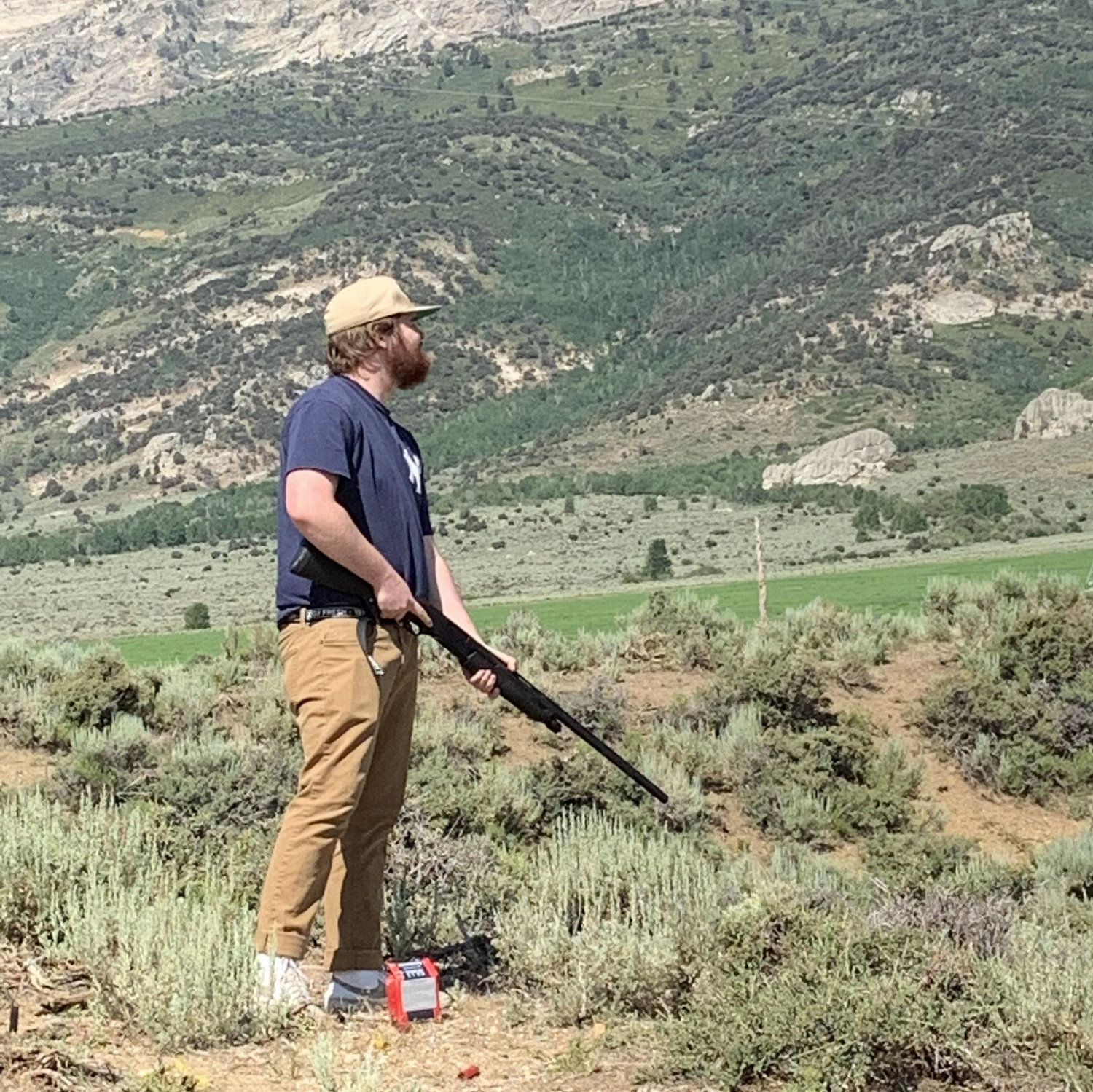 Kyle clay pigeon shooting at Neff reunion
