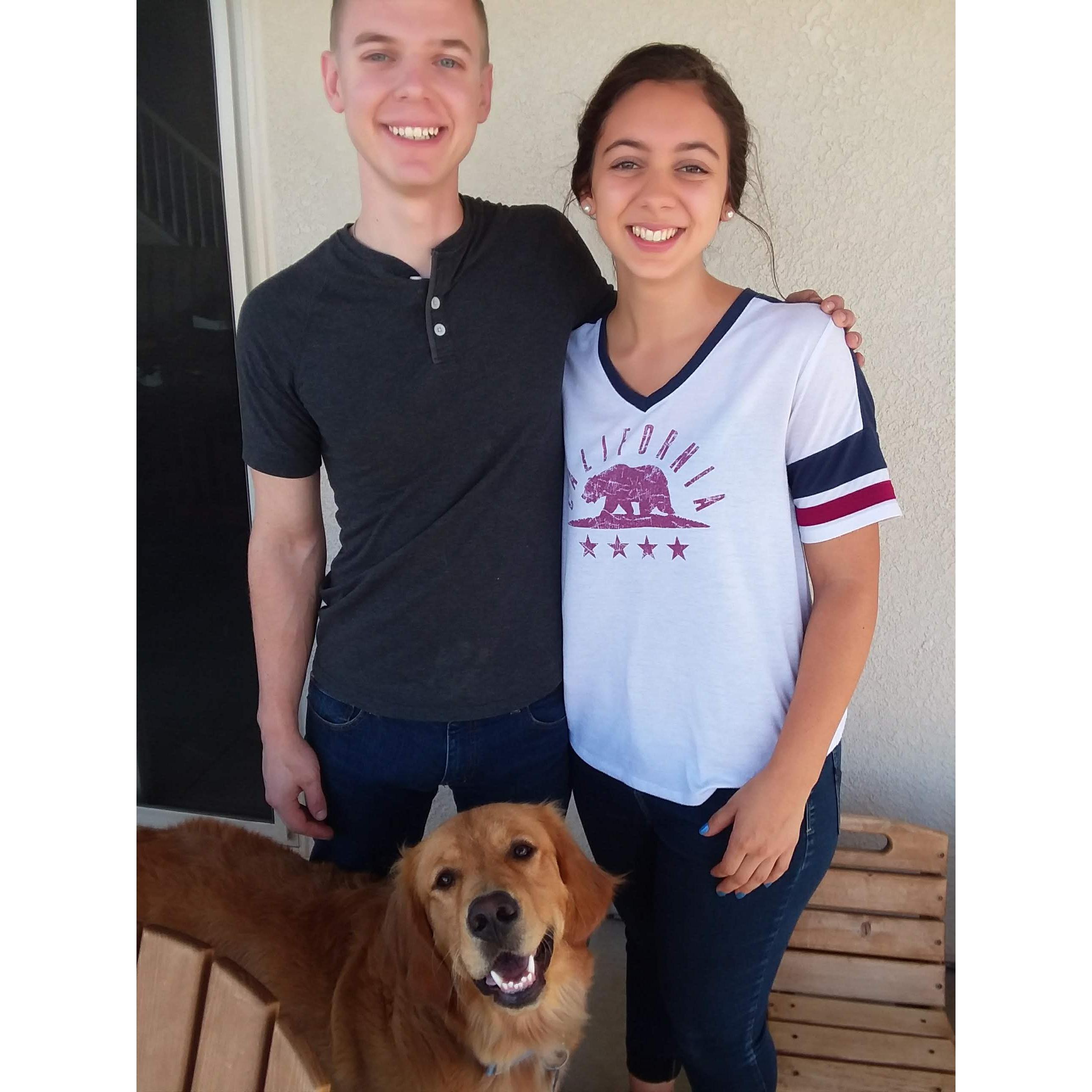 Even the dog smiled with us!